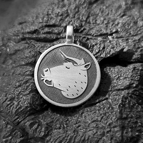 Sternzeichen Stier Anhänger silber