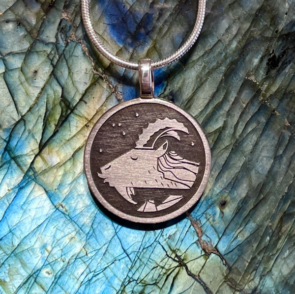 Sternzeichen Steinbock Anhänger silber