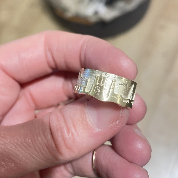 Hamburg Ring Hamburger Wappen und Michel