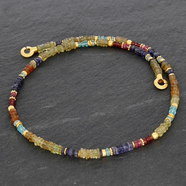 Edelsteinkette bunt