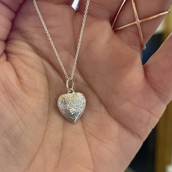 Anhänger Romantik aus Silber mit Kette
